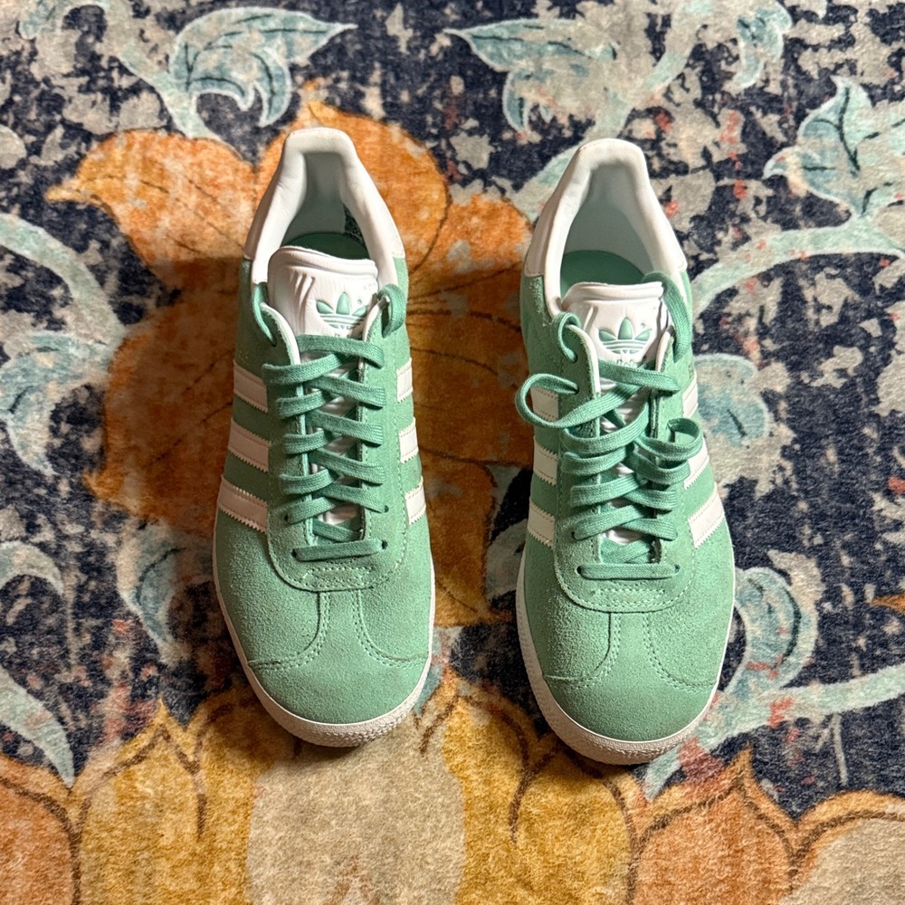 adidas Women's Sneakers in Mint Green and White